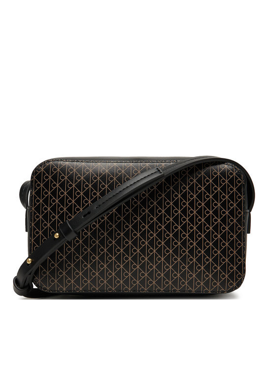 Calvin Klein Calvin Klein Torbica Emblem Aop Elongated Camera Bag LV04F3268G Crna