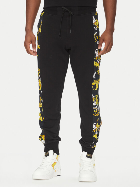 Versace Jeans Couture Versace Jeans Couture Melegítő alsó 78GAA3C0 Fekete Regular Fit