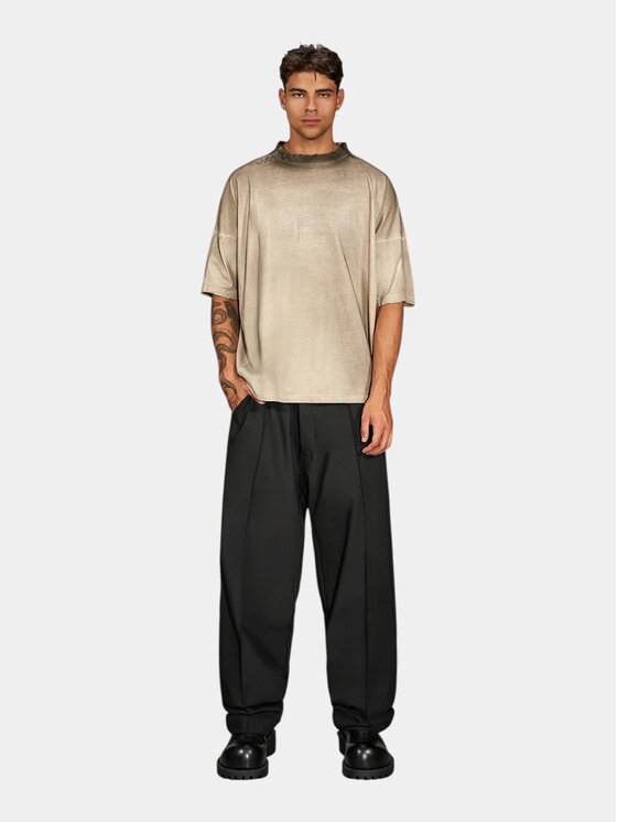 MADE BY SOCIETY MADE BY SOCIETY Spodnie materiałowe Uniform Black Pants - P17635 Czarny Basic Fit