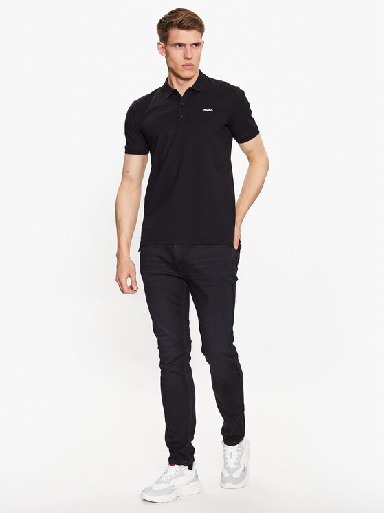 HUGO Hugo Polo 50470547 Czarny Slim Fit