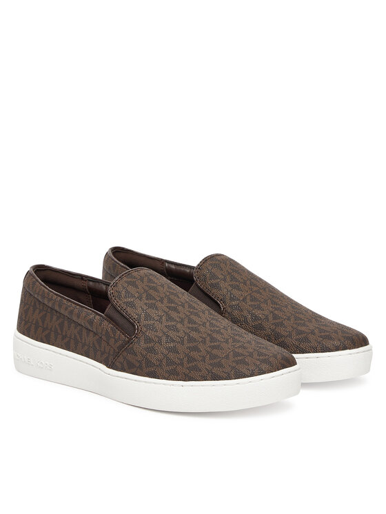 MICHAEL Michael Kors MICHAEL Michael Kors Tenisówki Keaton Slip On 43F7KTFP1B Brązowy