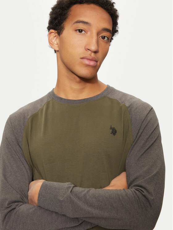 U.S. Polo Assn. U.S. Polo Assn. Longsleeve MUP1588 Zielony Regular Fit