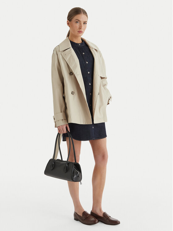Calvin Klein Calvin Klein Trench LV044B540G Bej Regular Fit