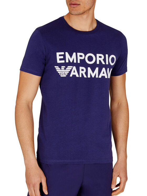 Emporio Armani Underwear Emporio Armani Underwear Tričko 2118313R479 Tmavomodrá Regular Fit
