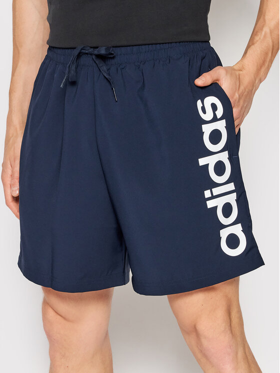 adidas adidas Sportske kratke hlače Aeroready Essentials Chelsea Linear Logo GK9608 Tamnoplava Regular Fit