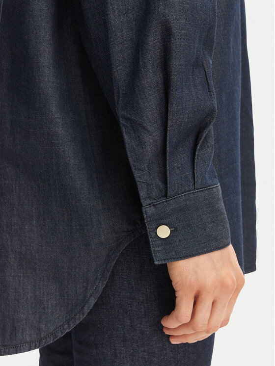 Armani Exchange Armani Exchange džínová košile XW002258 AF21337 MB001 Tmavomodrá Relaxed Fit