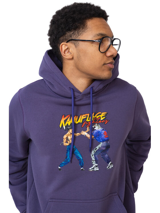 Kamuflage Kamuflage Bluza Endgame Fioletowy Oversize