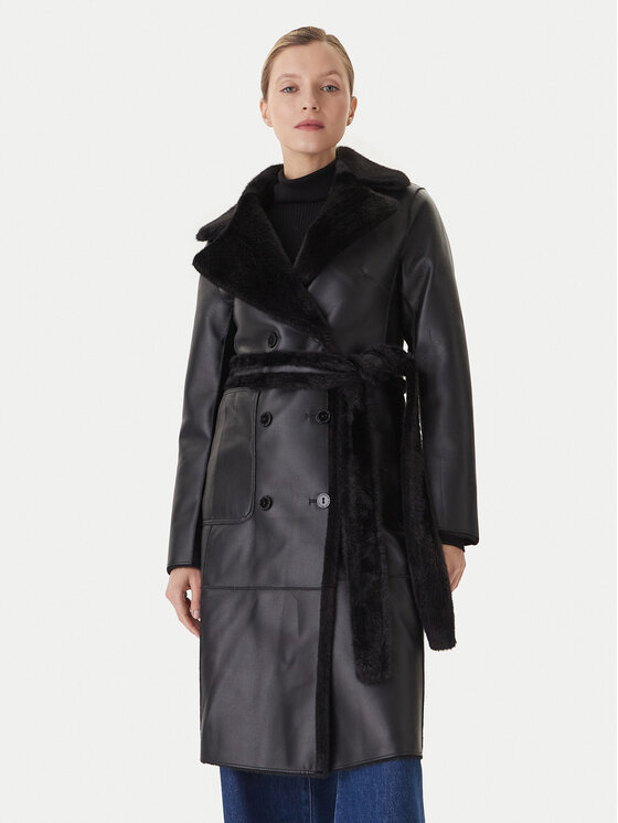 LOLA CASADEMUNT LOLA CASADEMUNT Зимове пальто LF2501015 Чорний Regular Fit