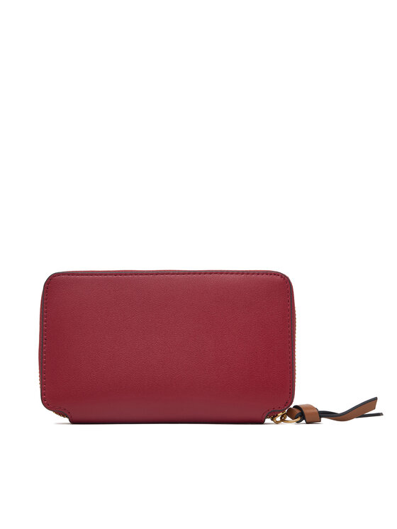 Tommy Hilfiger Tommy Hilfiger Portfel Th Leather Med Za Wallet AW0AW18939 Czerwony