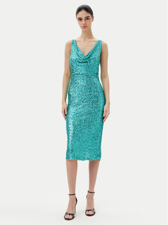 Rinascimento Rinascimento Coctailkleid CFC0123778003 Grün Regular Fit
