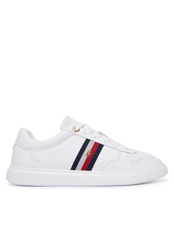 Tommy Hilfiger Sneakers Icon Court Light Webbing FW0FW09602 Alb