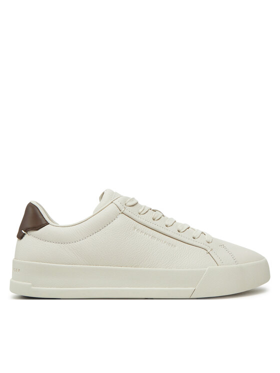 Tommy Hilfiger Snīkeri Th Court Best Tumbled Lth FM0FM05324 Bēšs