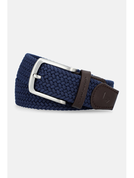 Lancerto Lancerto Pasek Męski Pleat PS090124000016 Granatowy