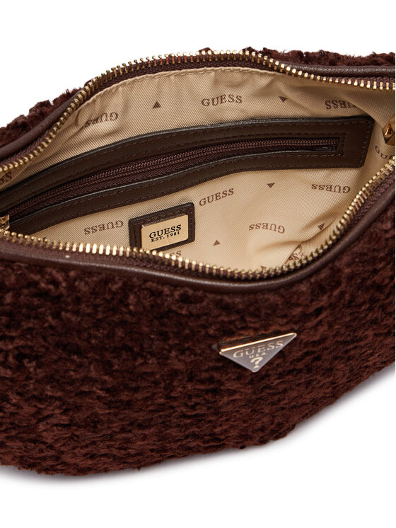 Guess Guess Torebka Katie HWWG22 53180 Brązowy ciemny