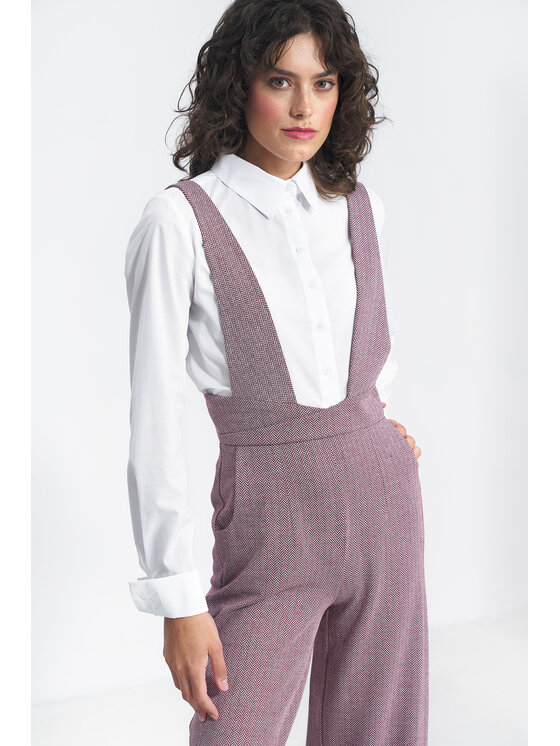 NIFE NIFE Košile K71 Bílá Classic Fit