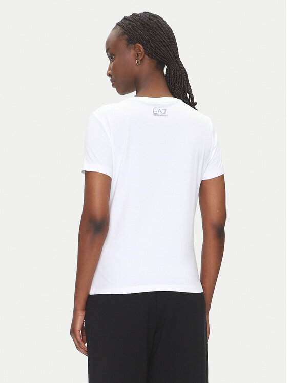 EA7 Emporio Armani EA7 Emporio Armani T-Shirt 7W000183 AF10373 U0002 Biały Regular Fit