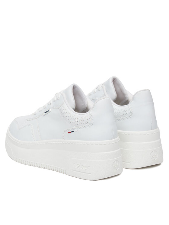 Rieker Rieker Sneakersy M7811-80 Bílá