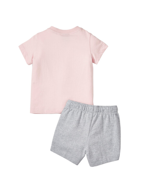 Puma Puma T-Shirt Puma Minicats Tee Short Set Różowy Regular Fit
