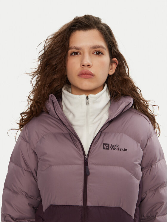 Jack Wolfskin Jack Wolfskin Kurtka puchowa Ather Down A60330 Fioletowy Regular Fit