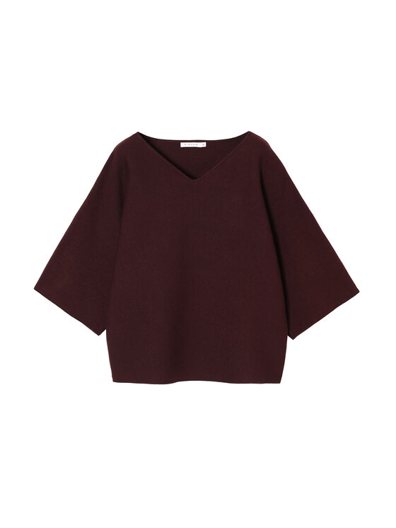 TATUUM TATUUM Sweter RAFIA Fioletowy Oversize