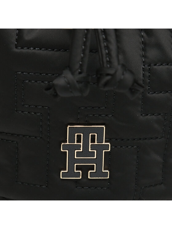 Tommy Hilfiger Tommy Hilfiger Τσάντα Tj Chic Nylon Bucket AW0AW14864 Μαύρο