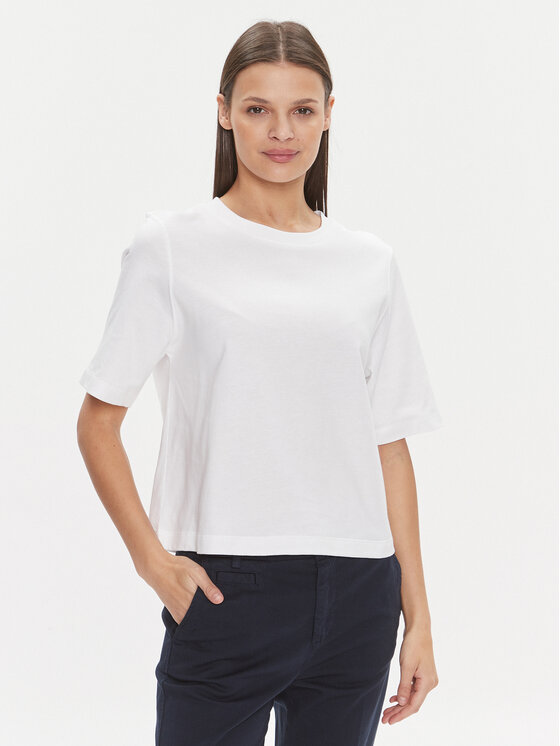 United Colors Of Benetton Tricou 3BL0E17G5 Alb Boxy Fit