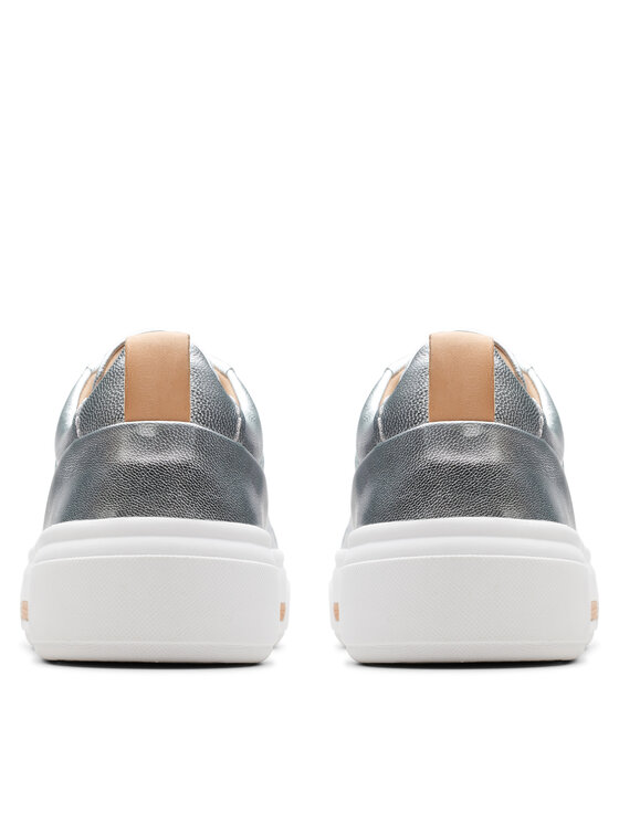 Clarks Clarks Sneakersy Hollyhock Walk 26176310 Srebrny