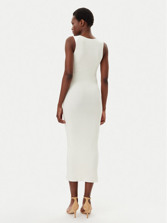 Kontatto Kontatto Coctailkleid 3M0553C Écru Slim Fit