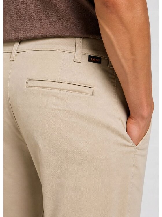 Lee Lee Chinosy Regular Chino Beżowy Chino Fit