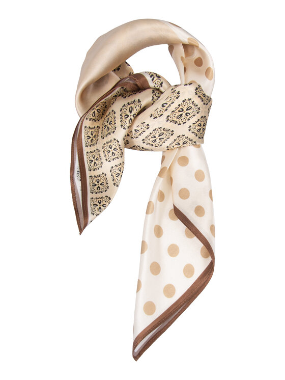 ALLORA BE UNIQUE ALLORA BE UNIQUE Foulard jedwabna Beige