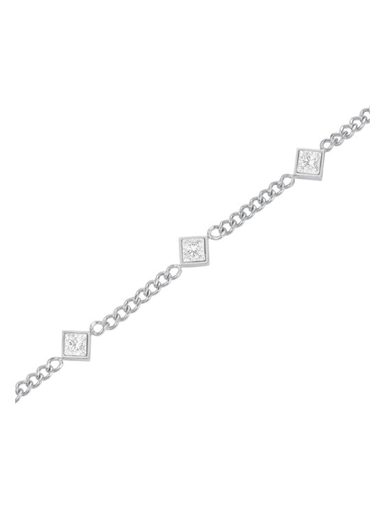 Rosefield Rosefield Bransoletka Playful Diamonds Srebrny