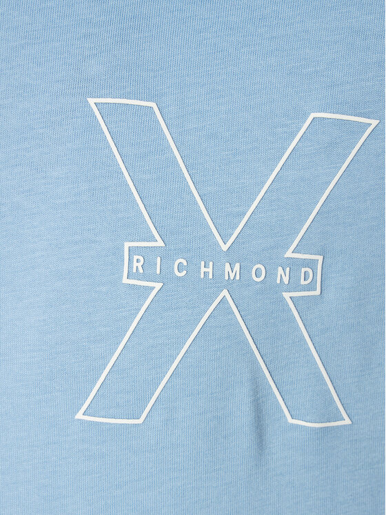 Richmond X Richmond X Marškinėliai Rached UMP24031TS Žydra Regular Fit