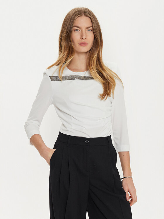 Rinascimento Rinascimento Μπλουζάκι CFC0121171003 Λευκό Regular Fit