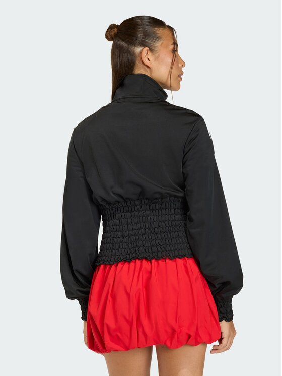 adidas adidas Bluza SMOCKED FIREBIRD Czarny Regular Fit