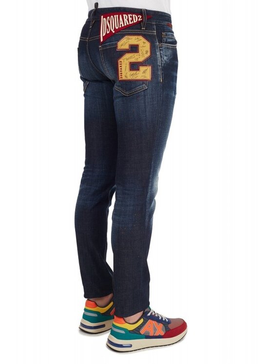 Dsquared2 Dsquared2 Jeansy S74LB0765 S30664 Granatowy Slim Fit