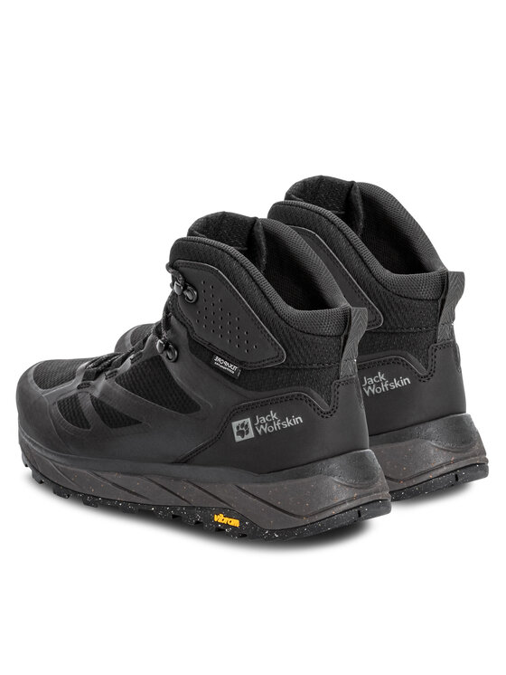 Jack Wolfskin Jack Wolfskin Pārgājienu apavi Terraventure Texapore Mid M 4051521 Melns