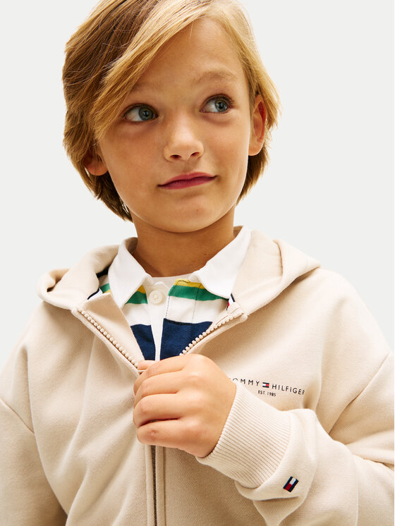 Tommy Hilfiger Tommy Hilfiger Μπλούζα KS0KS00726 Μπεζ Regular Fit