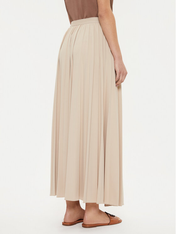 Max Mara Leisure Max Mara Leisure Plisovaná sukňa Maesa 2426776027000 Béžová Regular Fit
