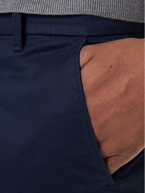Calvin Klein Calvin Klein Chino nohavice LV040EM633 Tmavomodrá Slim Fit