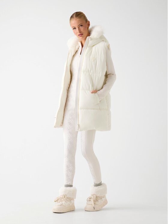 Guess Guess Prehodna jakna 179613 Bela Classic Fit