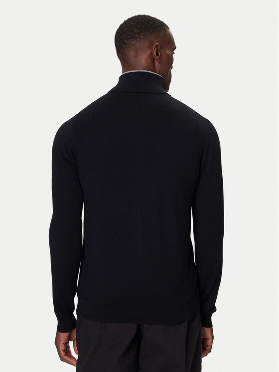 KARL LAGERFELD KARL LAGERFELD Kardigán 655004 554399 Fekete Slim Fit