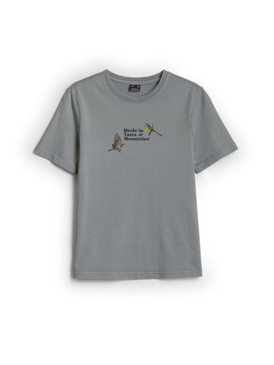 4F 4F T-Shirt OUTLAND Světle šedá Loose Fit