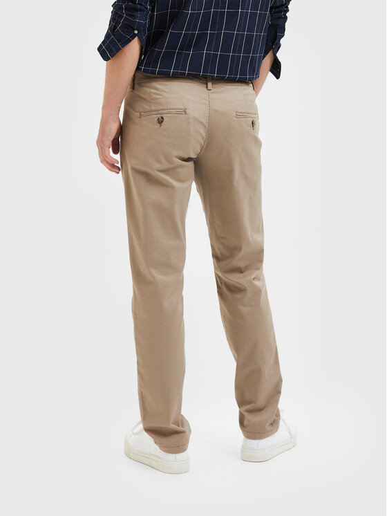Selected Homme Selected Homme Pantaloni chino New 16087663 Beige Slim Fit
