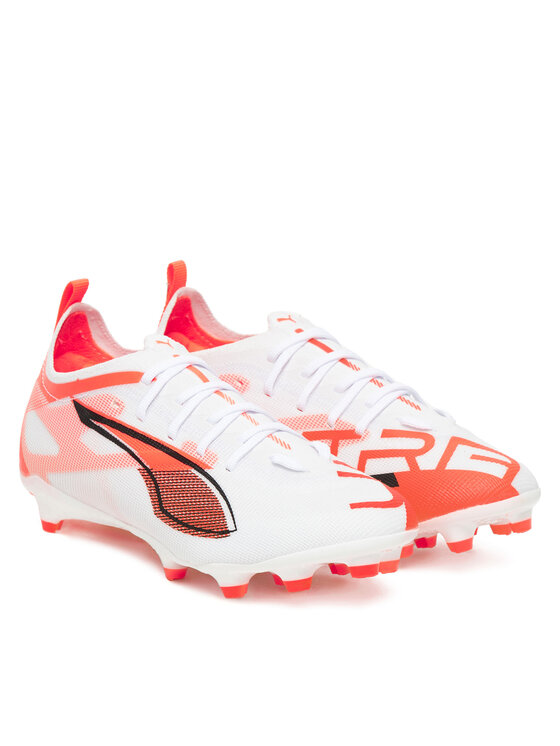 Puma Puma Обувки за футбол Ultra 5 Pro Fg/Ag Jr 108165 01 Бял