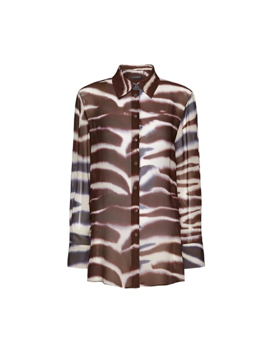 Elena Mirò Elena Mirò Camicia 5155P300236N001 Marrone Regular Fit