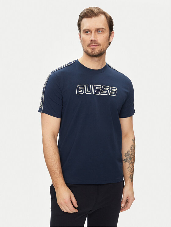 Guess Guess Póló Arlo Z4GI18 J1314 Kék Regular Fit