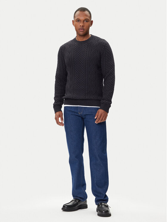 Jack&Jones Jack&Jones Pulover Blusean 12283486 Mornarsko modra Regular Fit