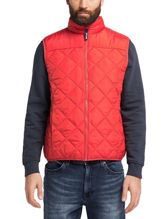 Mustang Mustang Gilet DENNIS SC LIGHT Rosso Regular Fit