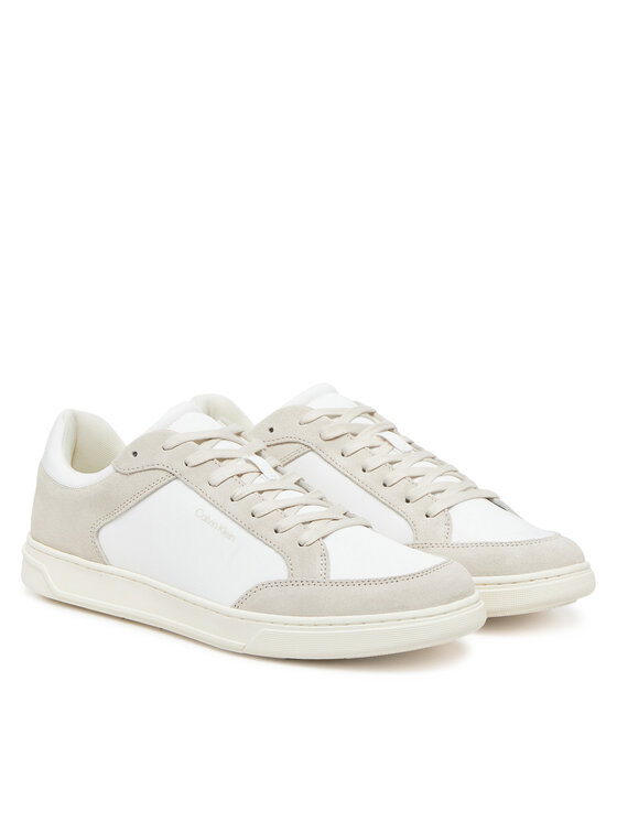 Calvin Klein Calvin Klein Sneakersy Low Top Lace Up Mix HM0HM01802 Biela