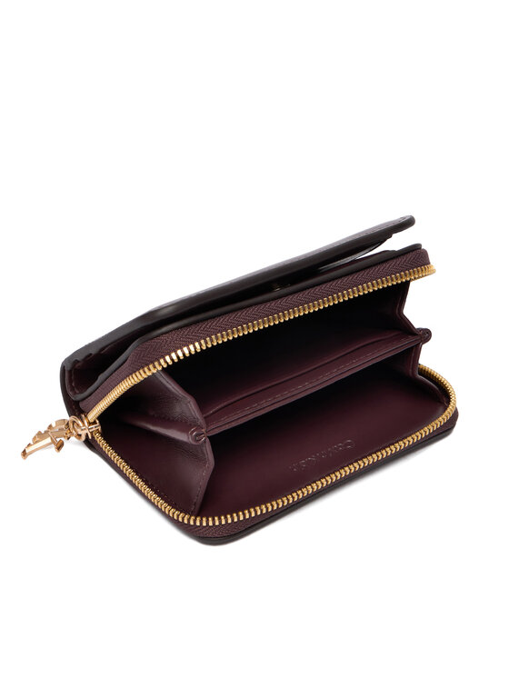 Calvin Klein Calvin Klein Mali ženski novčanik Ck Medium Flap Zip Around LV04F1075G Smeđa